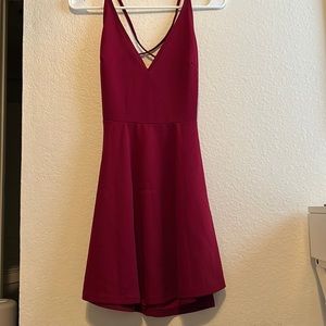 Red Mini Skater Dress